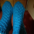 Pono�ky tyrkys+�ern�           vel. 38