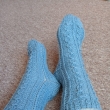 Modr� pono�ky se vzorem vel. 38 - 39